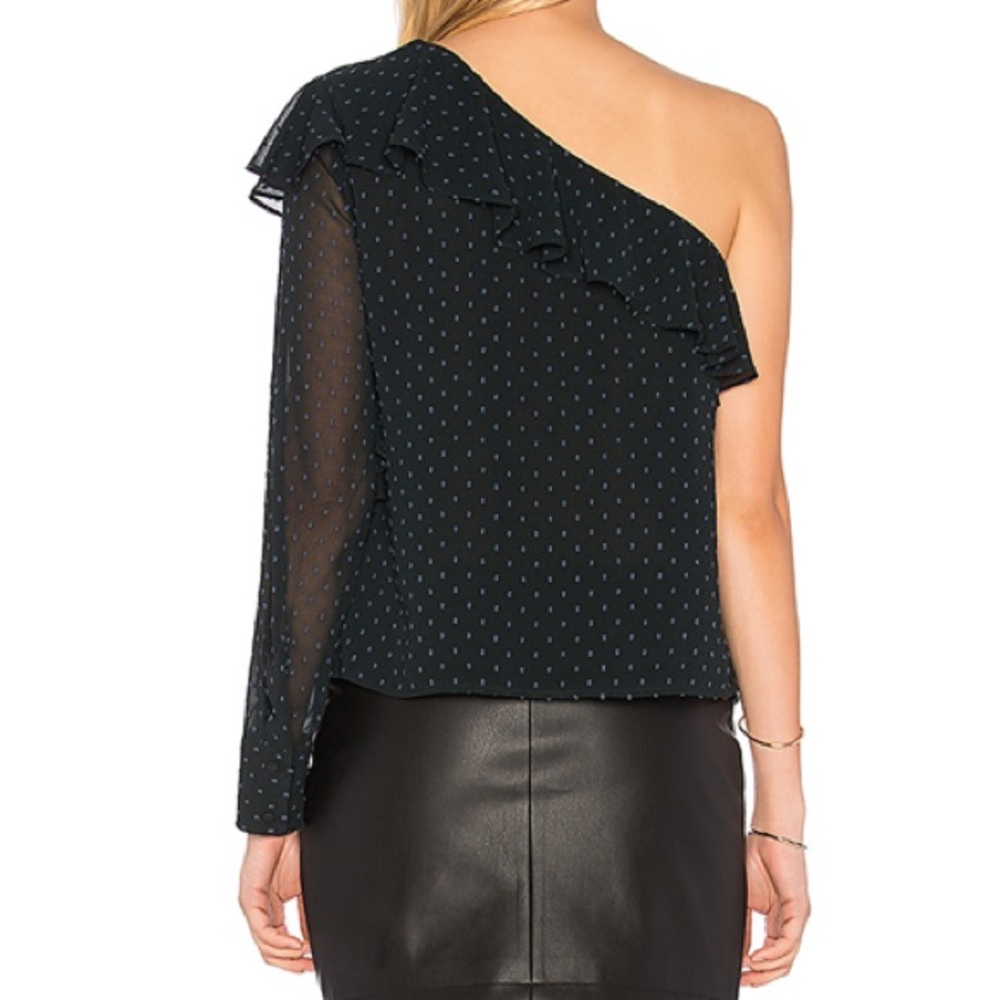 Avec Les Filles One Shoulder Blouse NWT - Picture 4 of 7